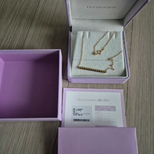 골든듀 아스테리아1 목걸이 옐골 (새상품)