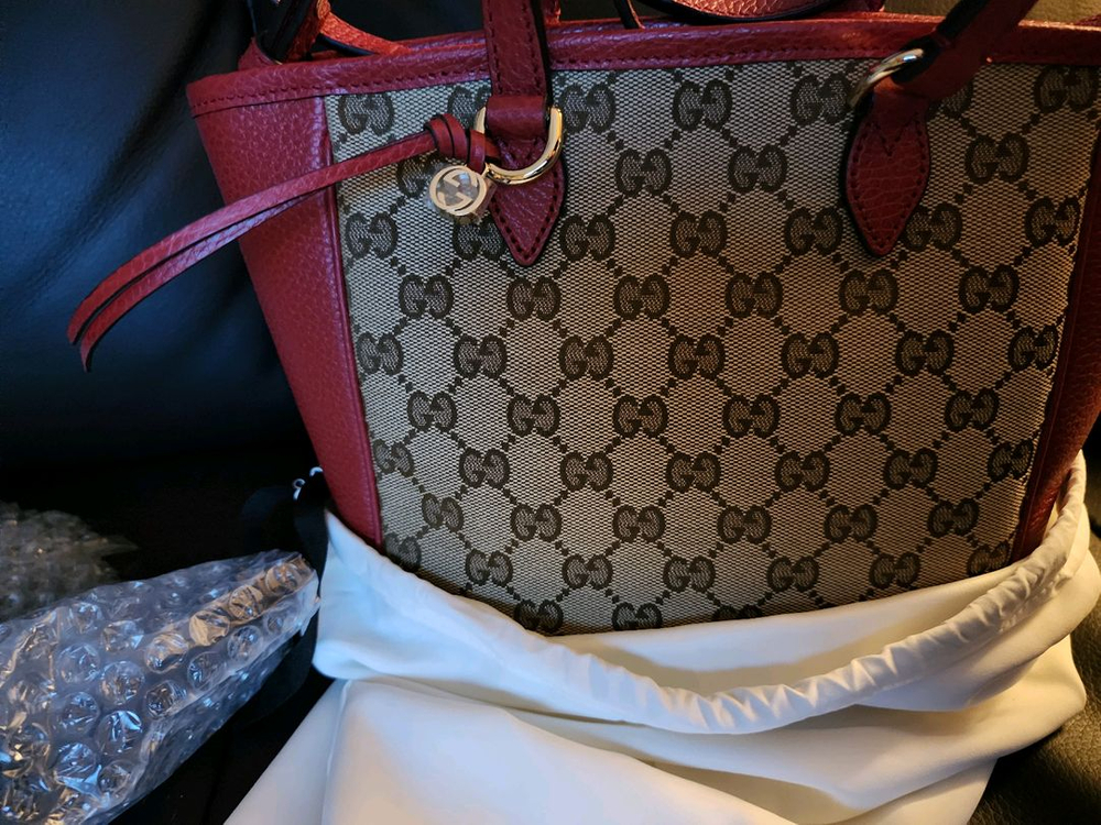 구찌 GG 수프림 캔버스 토트백 449241 (신품) 이미지