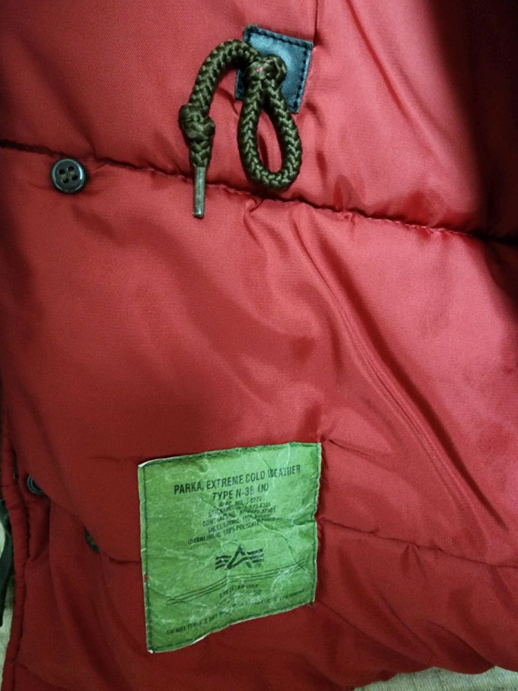 알파인더스트리 슬림핏 N-3B 패딩점퍼 이미지