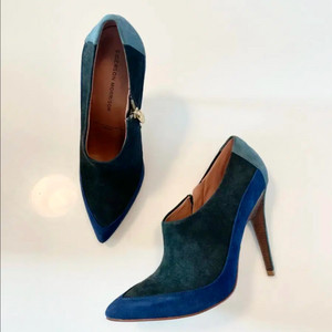 시거슨모리슨 멀티컬러 앵클 부티 힐 구두 37 (235)