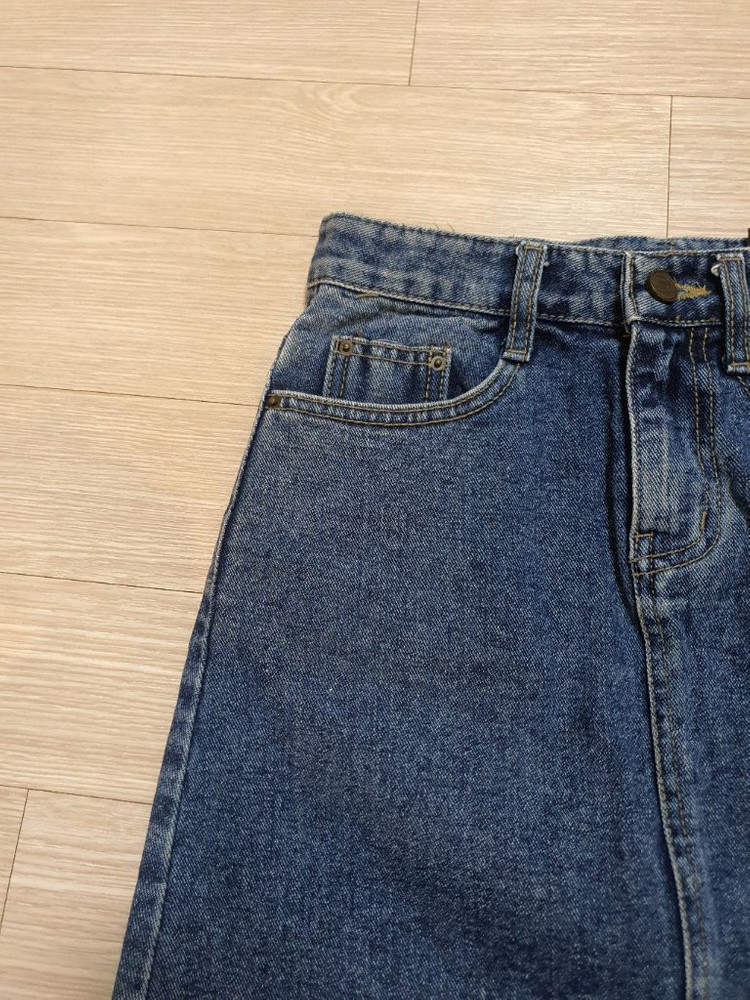 새상품) W.COCORO 데님 미니 스커트 S--1