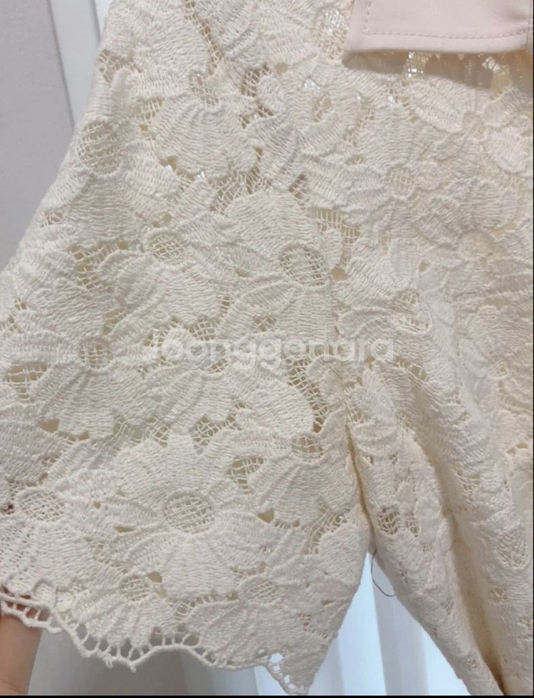 산드로 레이스 셔츠 원피스--1