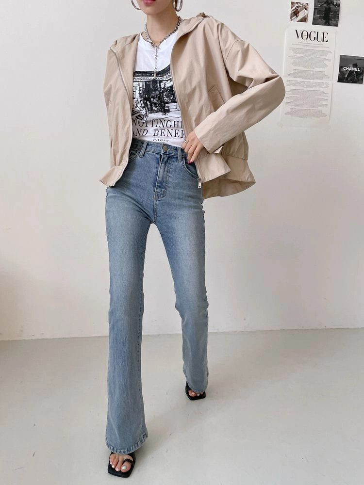 후드 집업 바람막이 바스락 자켓--1