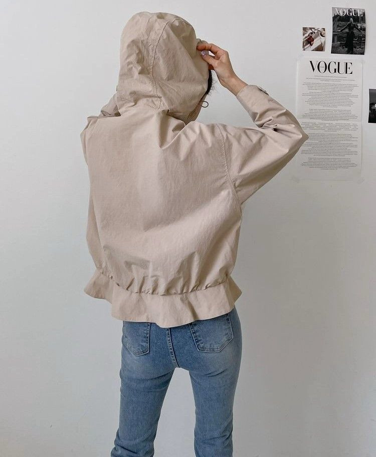 후드 집업 바람막이 바스락 자켓--3