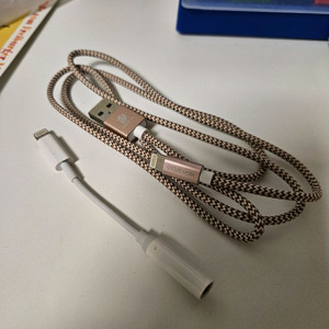아이폰 8핀 이어폰 usb 젠더 케이블
