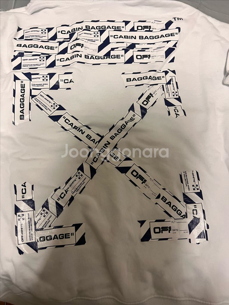 오프화이트 에어포트 후드티 S--1