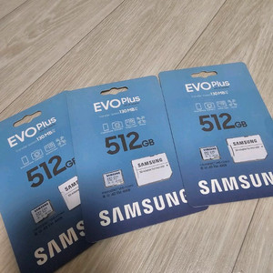 삼성 EVO Plus 마이크로SD카드 512GB 미개봉 총 3개