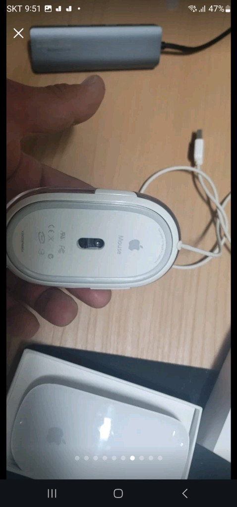 애플 클래식 키보드+유무선 마우스 세트--4