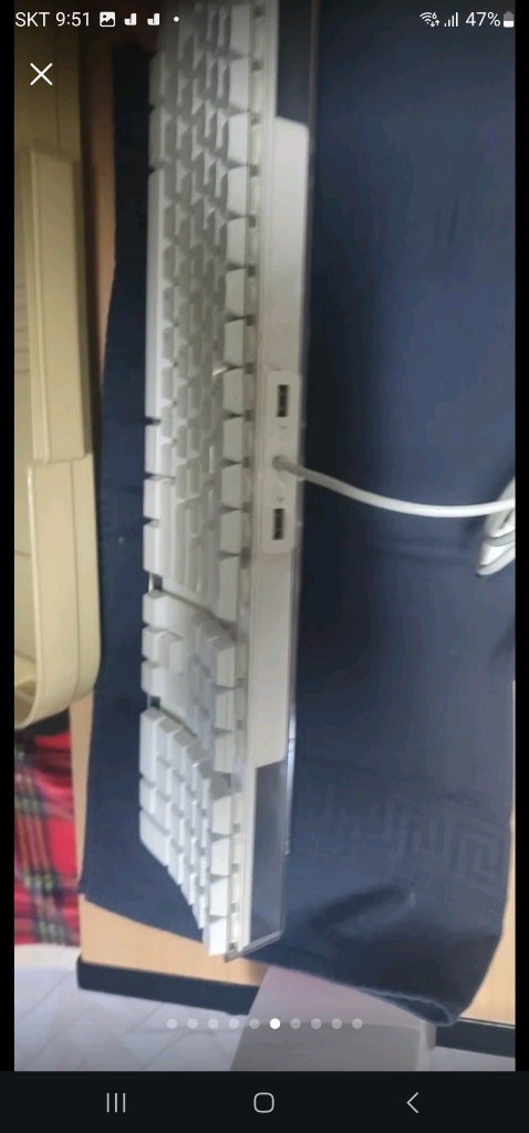 애플 클래식 키보드+유무선 마우스 세트--5