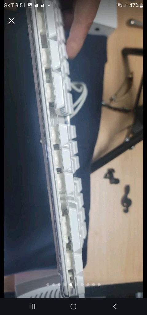 애플 클래식 키보드+유무선 마우스 세트--6