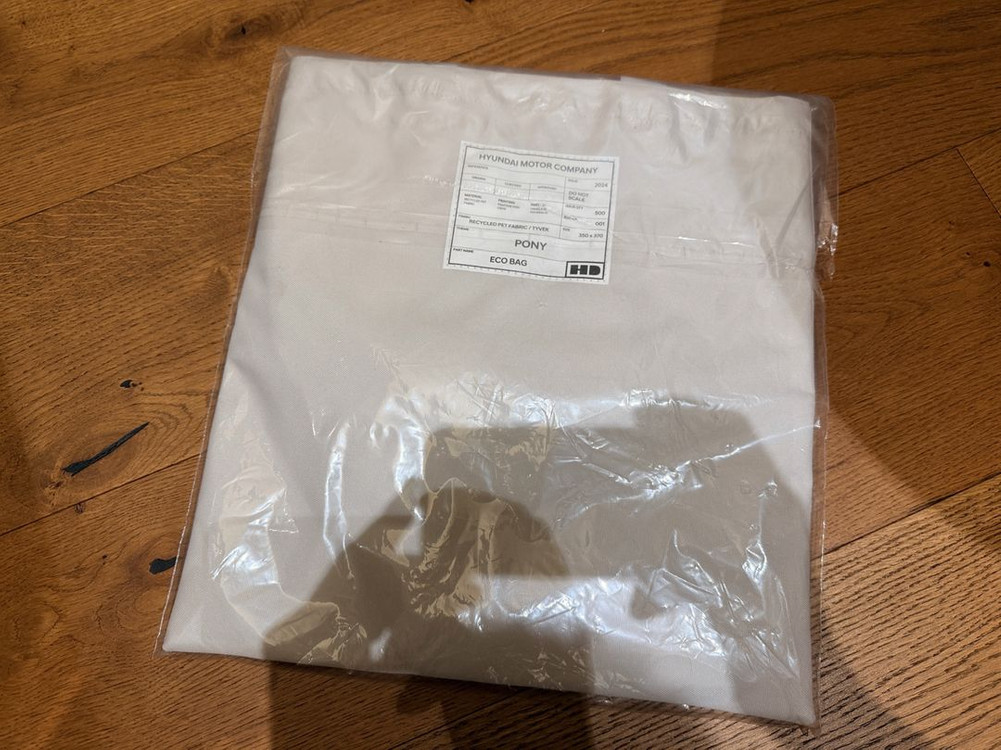 [ 미사용 새제품] 현대 포니 에코백--1