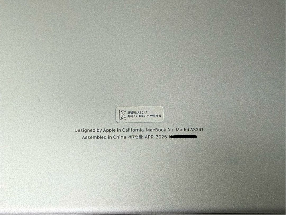맥북에어 M4 15인치 16GB/256GB 새상품급 이미지