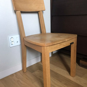 인아트 통원목 우드 원목의자 세덱 에스니 책상의자로 사 이미지