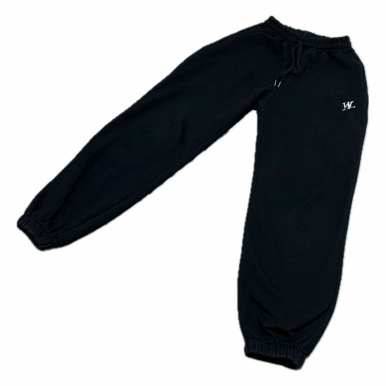우알롱 시그니처 조거팬츠 블랙 검정 바지[옷] 이미지
