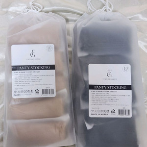 포켓용 팬티스타킹 M-L 10매입 살구/검정 이미지
