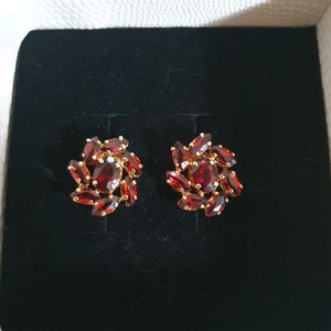 14k 가넷 귀걸이