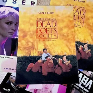 죽은시인의사회 A3포스터(후가공)롯데시네마 클로저아카카드서브스턴스무비티켓