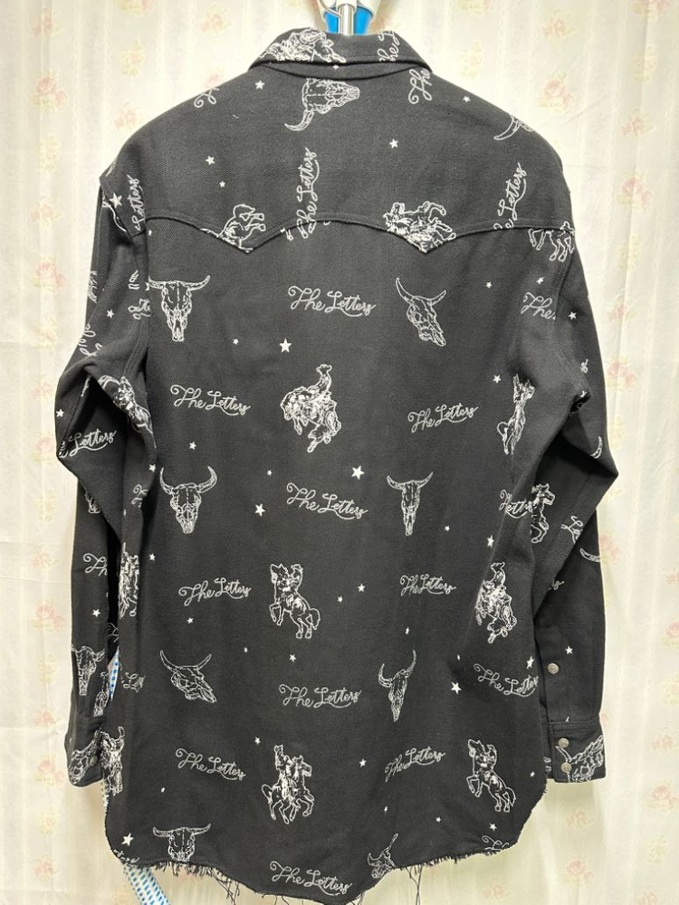 더 레터스 오버핏 아노락 셔츠 정품--1