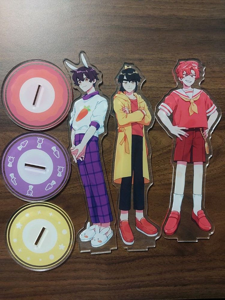 뜰팁 수현님,라더님,각별님 아크릴 스탠드 일괄우대 양도 판매--0