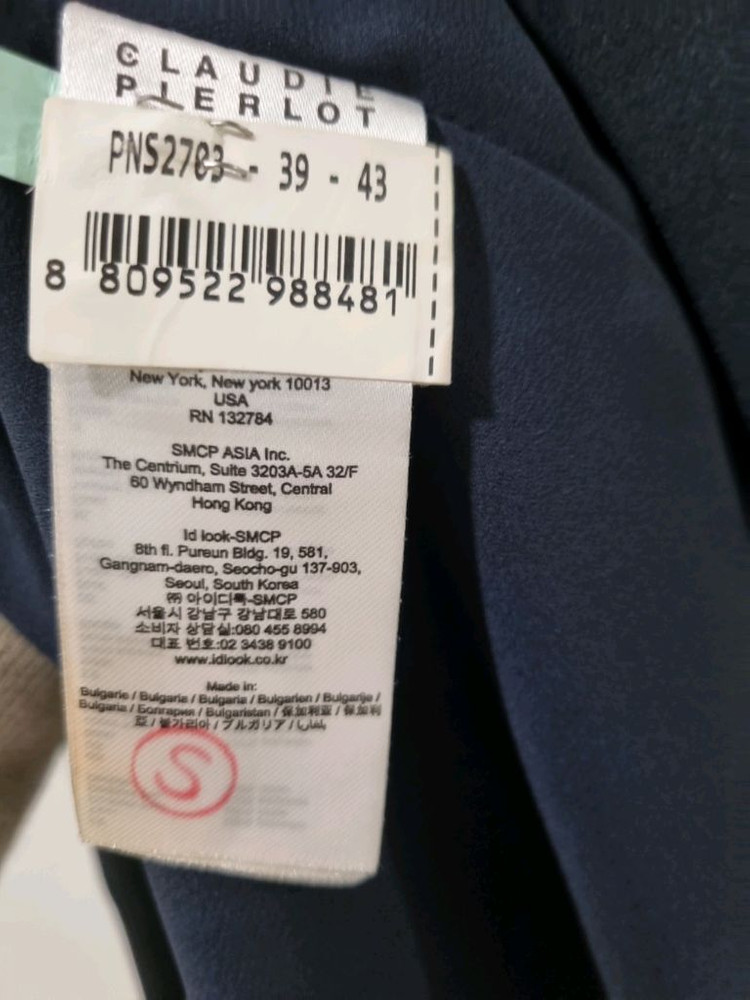 끌로디피에로 레이스 블랙 반팔 원피스--5