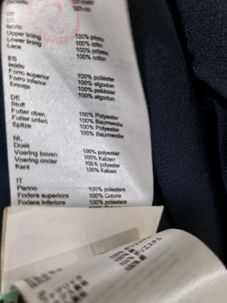 끌로디피에로 레이스 블랙 반팔 원피스--6