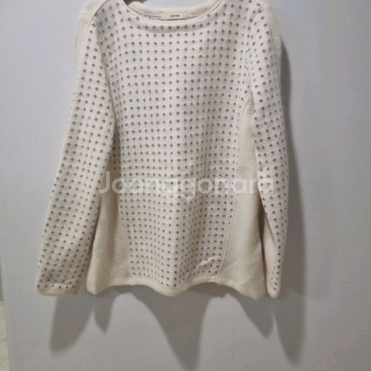 SYSTEM] 아이보리 울·앙고라 혼방 도트 니트 F--2