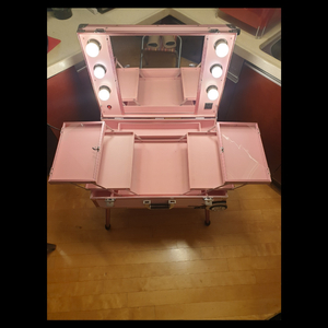 라쏨 LED조명 이동식 캐리어형 화장대 마이퍼펙트데이