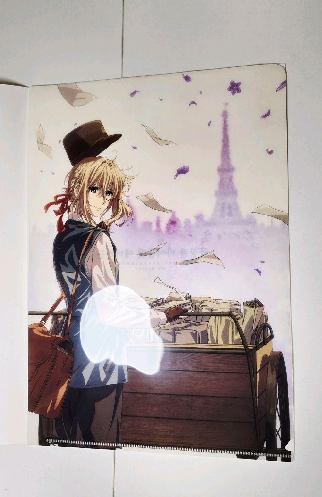 바이올렛에버가든 메가박스 특전 A4파일 이미지