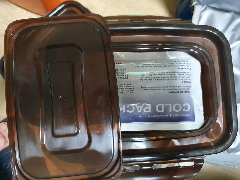 쿨러백 도시락 찬합 밀폐용기 세트 도시락 찬합 보온보냉 나들이 등산 낚시 소풍 현장학습 운동회 시 김밥 과일 담기--2