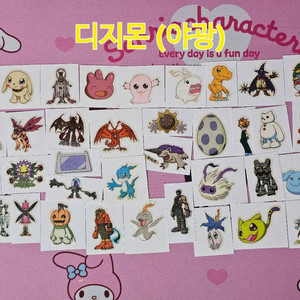 고전문구 디지몬 어드밴처 띠부씰 스티커37종일괄 이미지