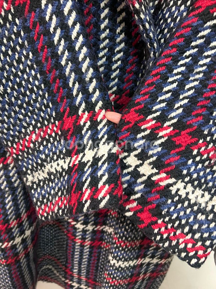 한섬 톰그레이하운드 TOM GREYHOUND 오버핏 체크 롱코트 맥시 루즈핏 연말룩--6