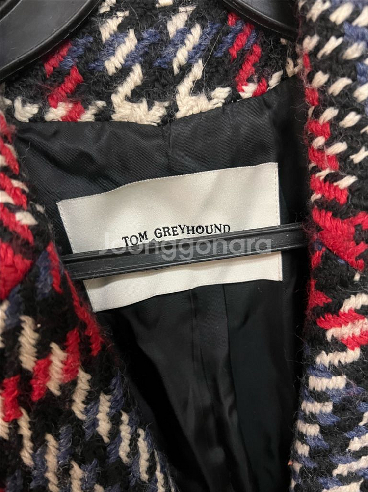 한섬 톰그레이하운드 TOM GREYHOUND 오버핏 체크 롱코트 맥시 루즈핏 연말룩--7