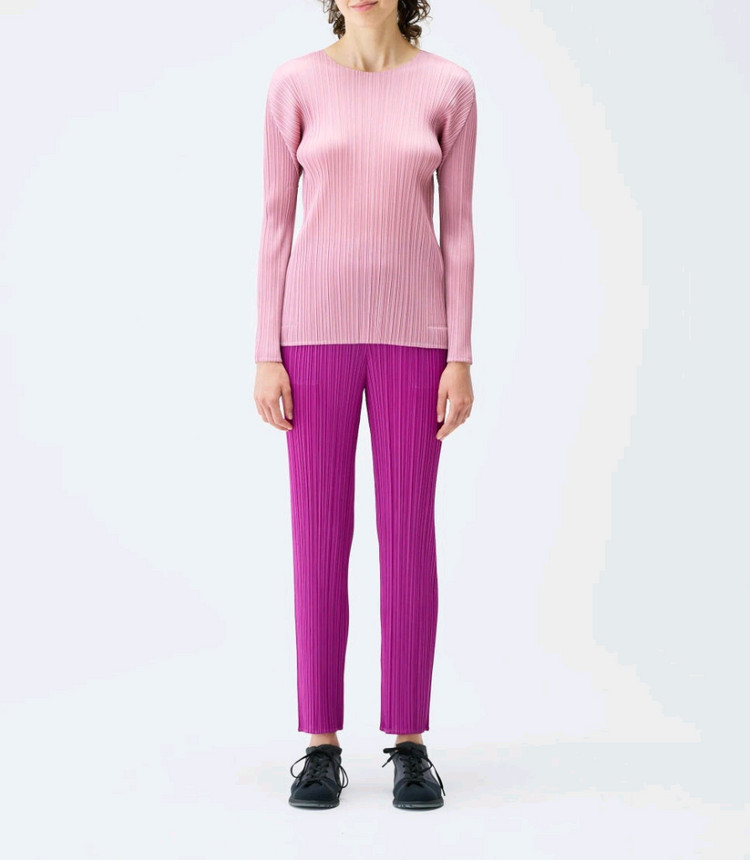 플리츠플리즈 9월 로즈핑크 탑 3사이즈 새상품--1