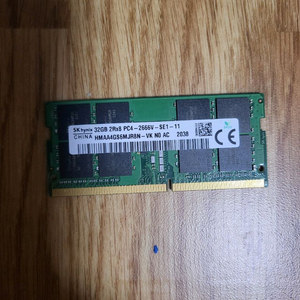 하이닉스 노트북 메모리 ddr4 2666v 32기가 단품 판매합니다.