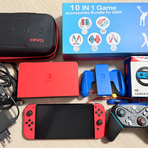 닌텐도 스위치 OLED 마리오레드 1테라, 빵빵한 구성으로 보냅니다~