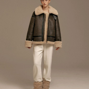 샵엠 카멜로 시어링 무스탕 자켓 (M사이즈)