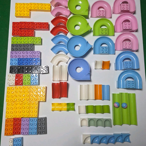 [새제품] 큐브펀 Cube fun 레고형 블록 세트 & 화일 1권