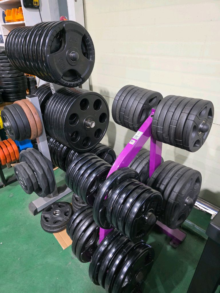 고정식바벨 중량원반 중량봉이지바 아령 중고아령 덤벨 이미지