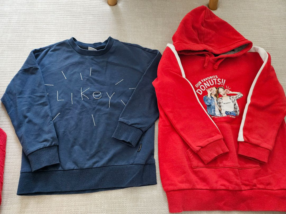 여아 겨울옷 130 기모 맨투맨티 점퍼패딩 귀마개 외 14벌 일괄--7