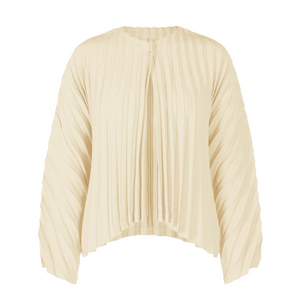 이세이미야케 플리츠플리즈 써큘러 가디건 오프화이트 F사이즈