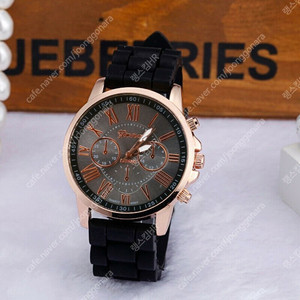 새 검정색 실리콘 손목 시계 패션 학생 아동 공용