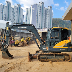 02굴삭기 현대HX60AMT+ (집게+회전라인+도자링크+산판슈판+삽날연장+보조기름탱크장착 2022년 팝니다. 이미지