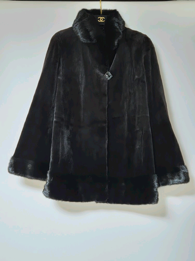 정가 800만원 이상! 루치아노 최 LUCIANO CHOI 로얄 사가 시어드 밍크 코트--0