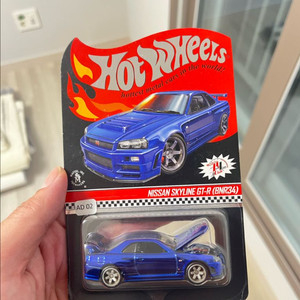 핫휠 닛산 스카이라인 rlc r34 블루 로우넘버 이미지
