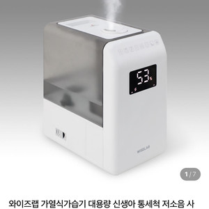 와이엘사이언스 와이즈랩 가열식가습기 대용량 신생아 통세척 저소음 사무실 가정용 살균 초음파 복합식 가습기