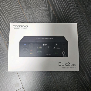 토핑 E1X2 otg 오디오인터페이스