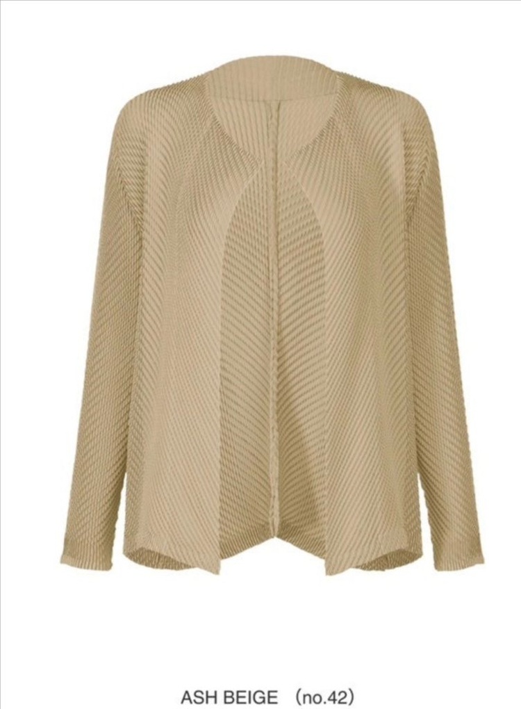 이세이미야케 롬버스 가디건 애쉬 베이지 이미지
