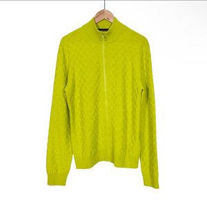 M 루이비통 남성 다미에 울 니트 집업 가디건 자켓