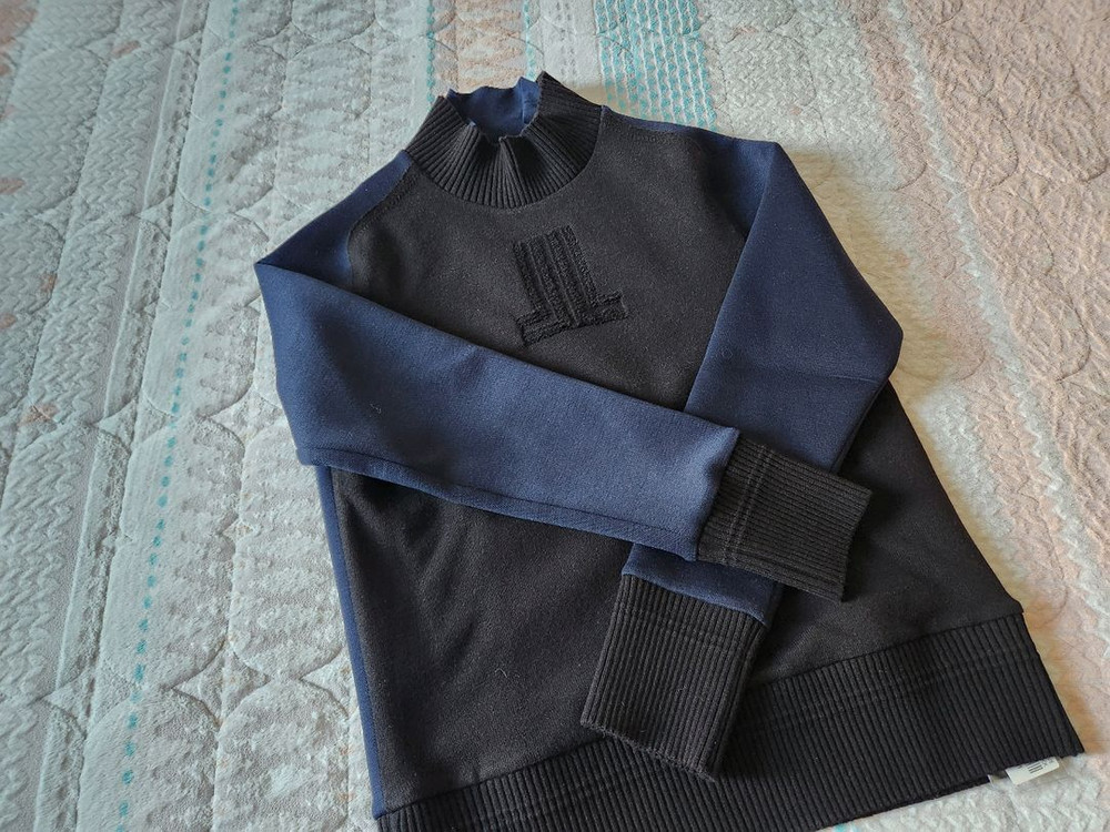 (새상품) LANVIN 랑방 레이어드 방풍 컬렉션 니트 골프 (정가 80만원)--0