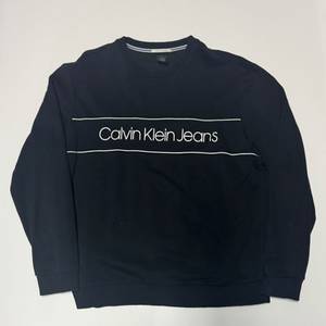 캘빈클라인 스펠로고 오버핏 스웻 기모 맨투맨 XL 블랙